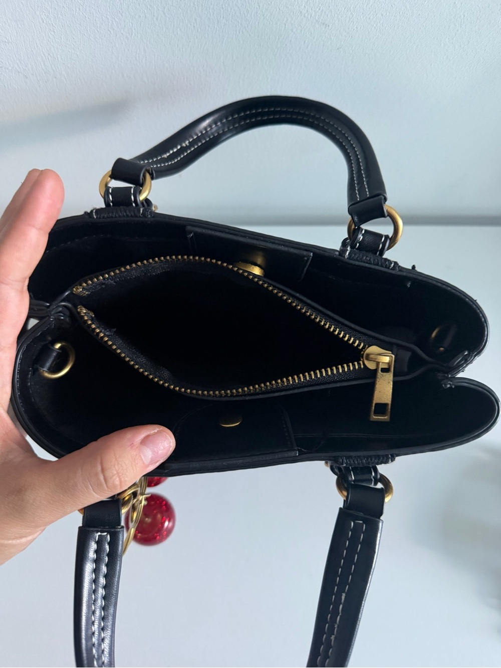 Zara Black Satchel - Picture 4 of 6